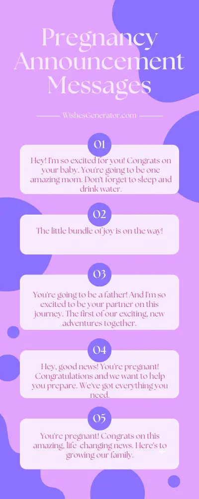 Pregnancy Announcement Messages and Wording
