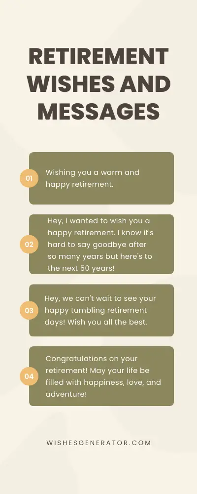 62 Retirement Wishes and Messages