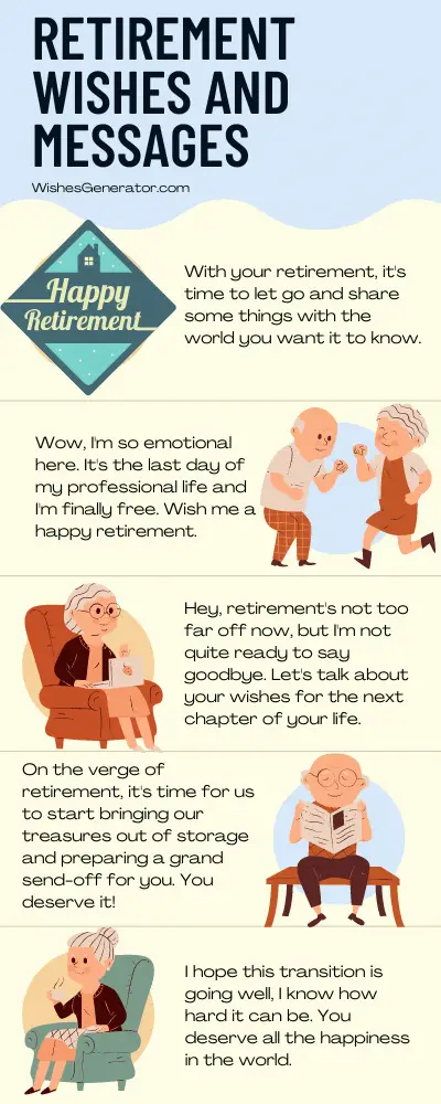 Retirement Wishes and Messages