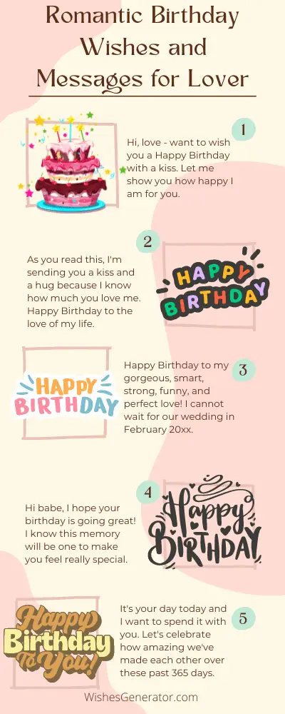 Romantic Birthday Wishes and Messages for Lover