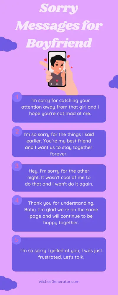Sorry Messages for Boyfriend – Apology Messages for Him