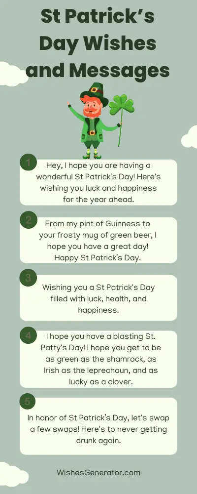 show me saint patricks day wishes to daughters
