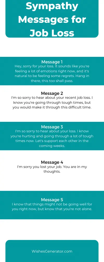 Sympathy Messages for Job Loss