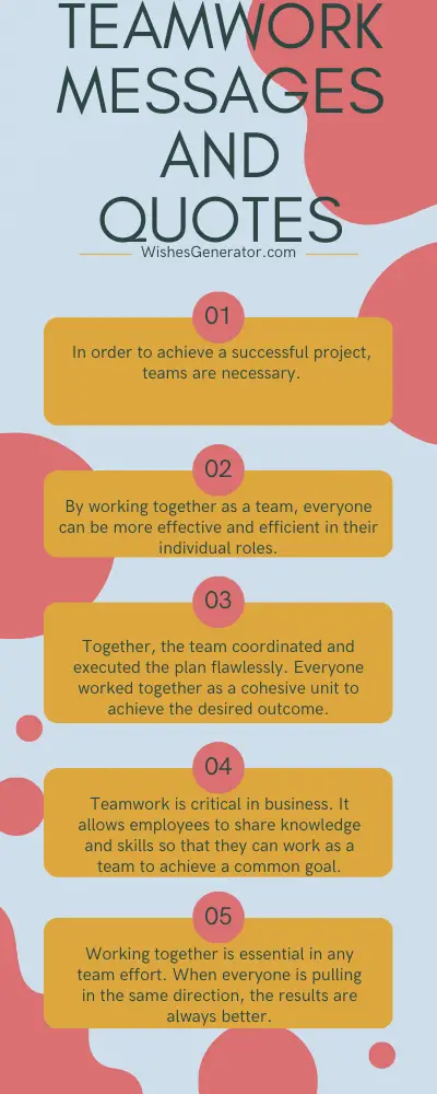 Teamwork Messages and Quotes