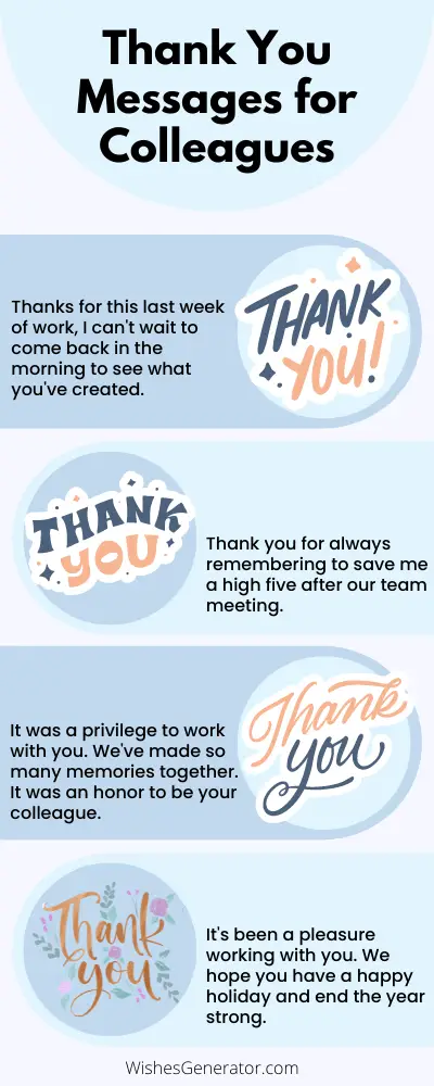 62 Thank You Messages for Colleagues – Appreciation Messages