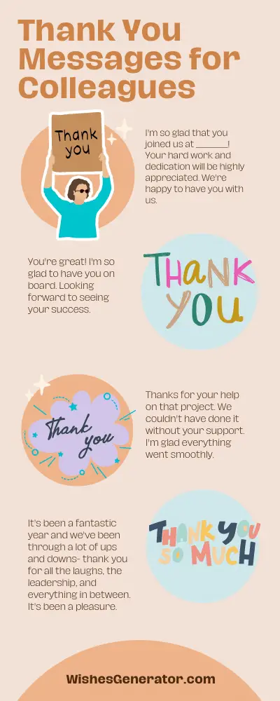 Thank You Messages for Colleagues – Appreciation Messages