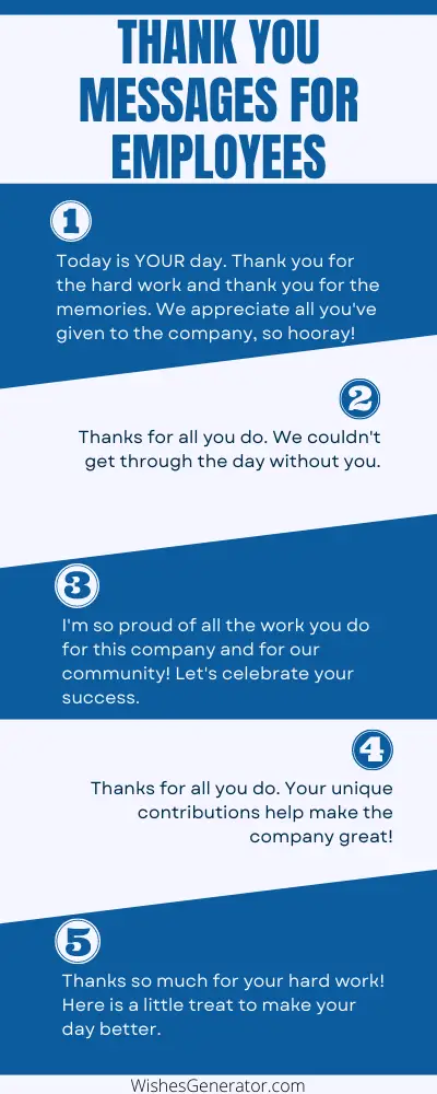 Thank You Messages for Employees and Appreciation Messages
