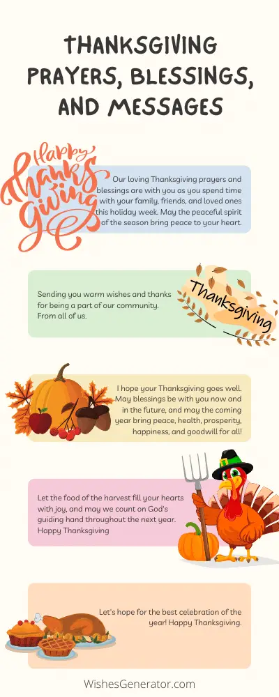Thanksgiving Prayers, Blessings, and Messages