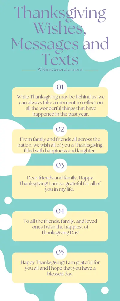 Thanksgiving Wishes, Messages and Texts