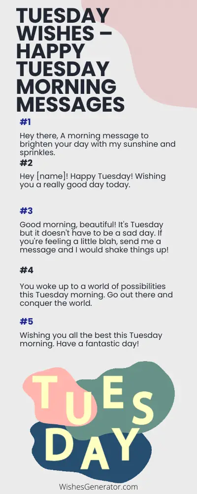 Tuesday Wishes – Happy Tuesday Morning Messages