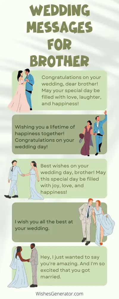 78 Wedding Messages For Brother Marriage Wishes