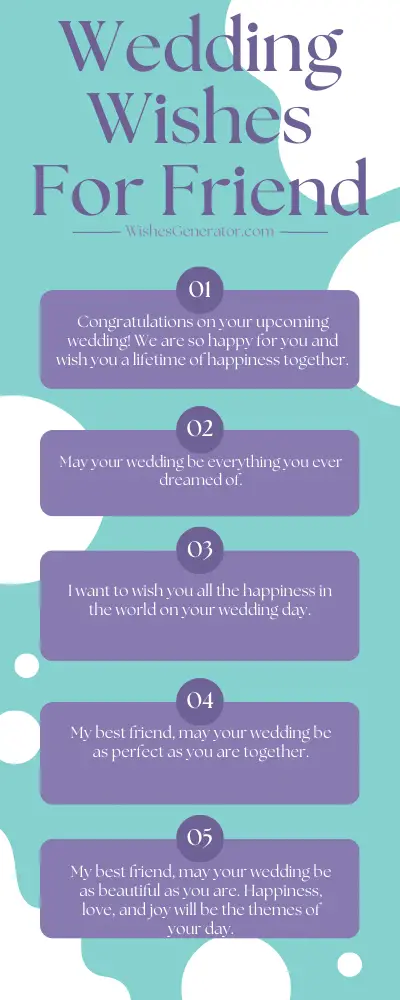 Wedding Wishes For Friend – Marriage Wishes