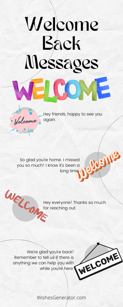 67 Welcome Back Messages